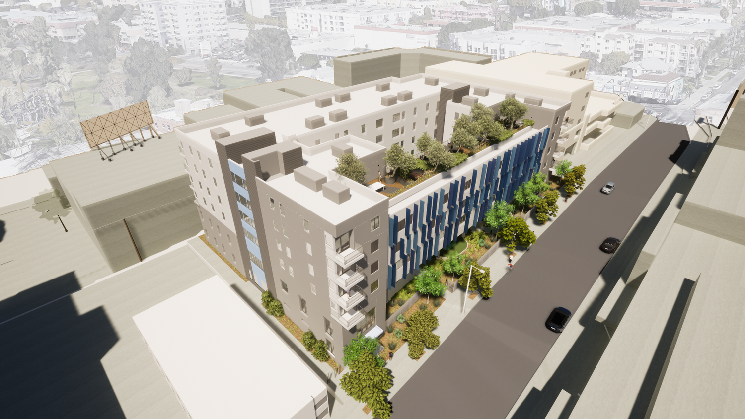 Affordable housing pushing dirt just east of MacArthur Park